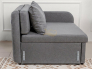 Диван Некст Mini Комфорт с подлокотниками Ash рогожка