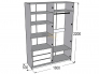 Шкаф 4-х дверный Ольга 7
