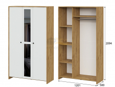 Шкаф трехстворчатый