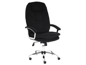 Кресло офисное Softy lux флок черный