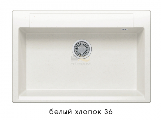 Мойка гранитная Argo-760 Белый хлопок 36