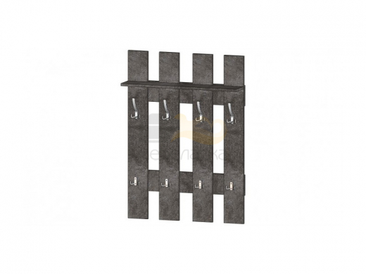 Вешалка 800 цемент темный