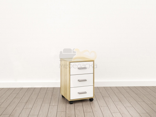 Тумба подкатная (О-7) Eclectic lite Дуб рокпайл-белый