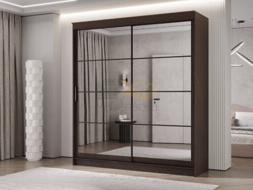 Шкаф-купе Гранд-1 2000 Дуб Венге-двери Зеркало